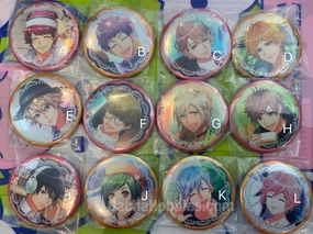 A3 Act Addict Actors Characters Badge Pins 12 Pieces Set (In-stock) Complete Collection