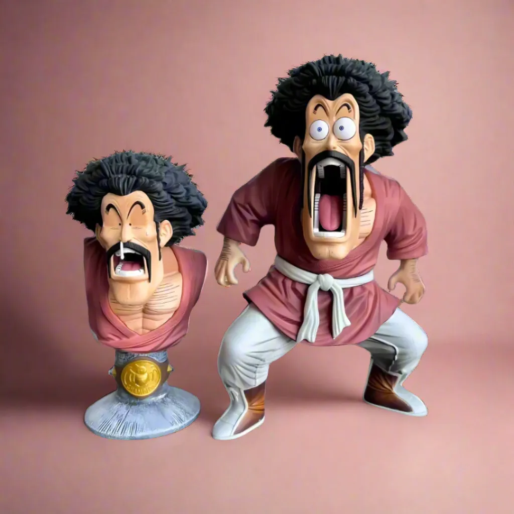 Dragon Ball Anime Figure Stunned Champion (Hercule) Mr. Satan 18cm (7") PVC Statue Gaming Display