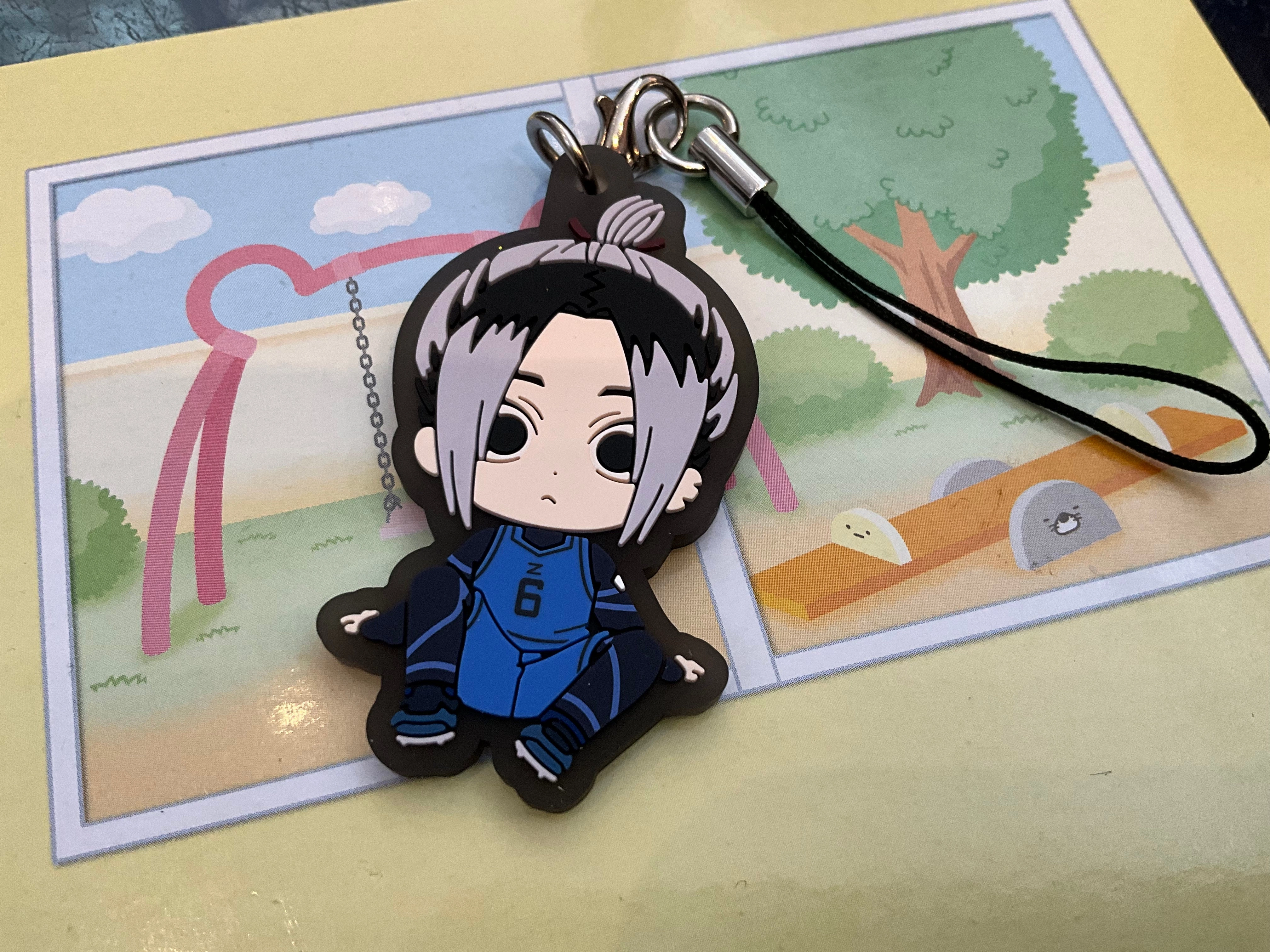 Blue Lock Characters Break Time Rubber Keychain Vol.1 5 Pieces Set (In-stock) Arcade Game Unicorn Statue