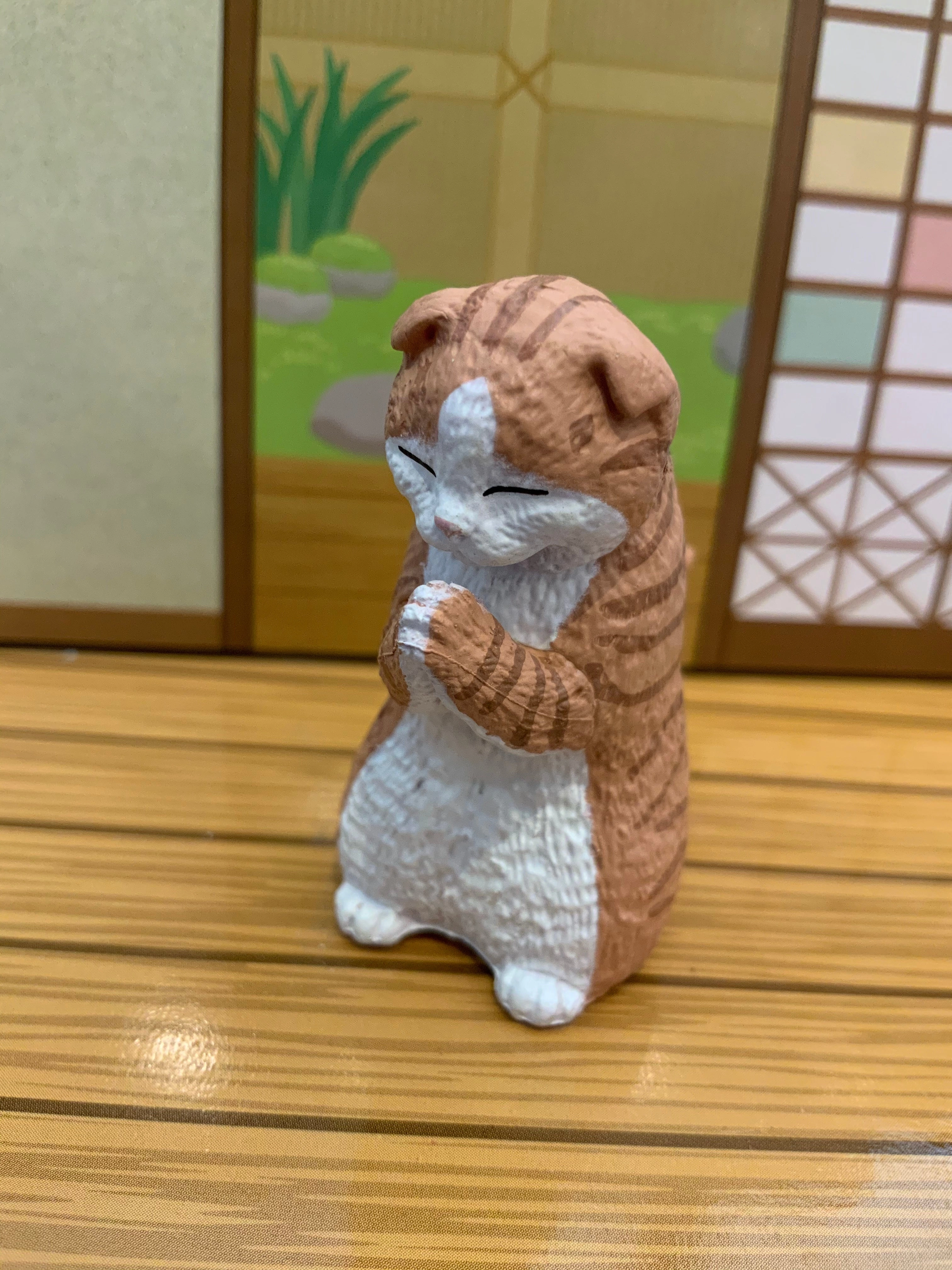 Vinyl Unit Art Toy Animal Cat Gassho Figure 5 Piece Set (In-stock)