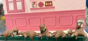 Bird Model Animal Otters Resting Small Figure 5 Pieces Set (In-stock)