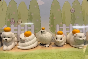 Animal Under Mandarin Orange Small Figure Vol.2 5 Pieces Set (In-stock) Variant Paint
