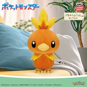 Miniature Unit Pokemon Torchic Mechamo Fugutto Plush - 12 Inches