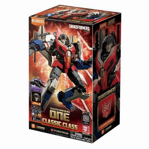 TRANSFORMERS Classic Class(CC) 16-MovieOne Starscream Blokees Figure - Luminous Eyes Collection Showcase