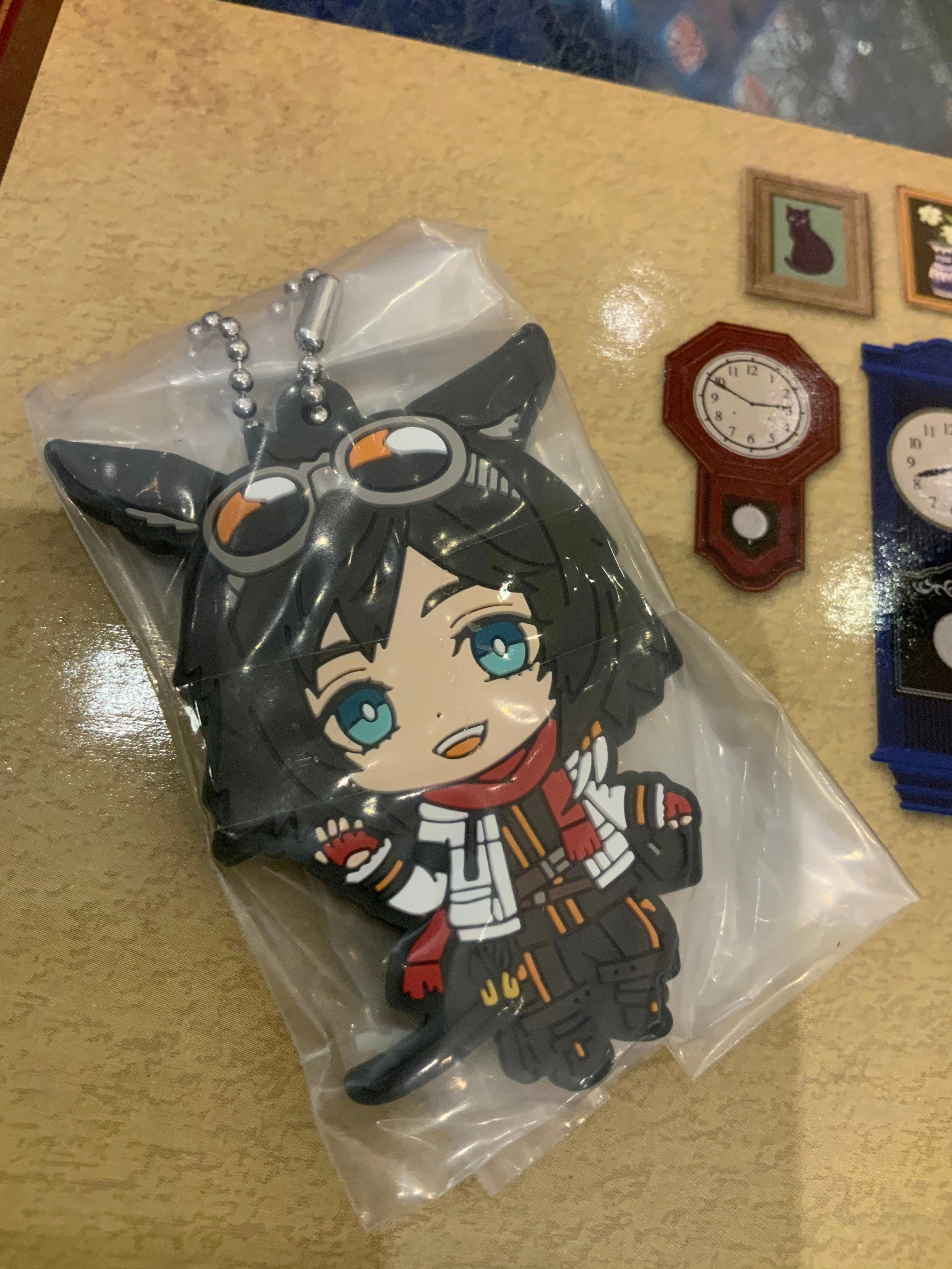 Arknights Character Rubber Keychain Vol.1 9 Pieces Set(In-stock) Fantasy Warrior Designer Display