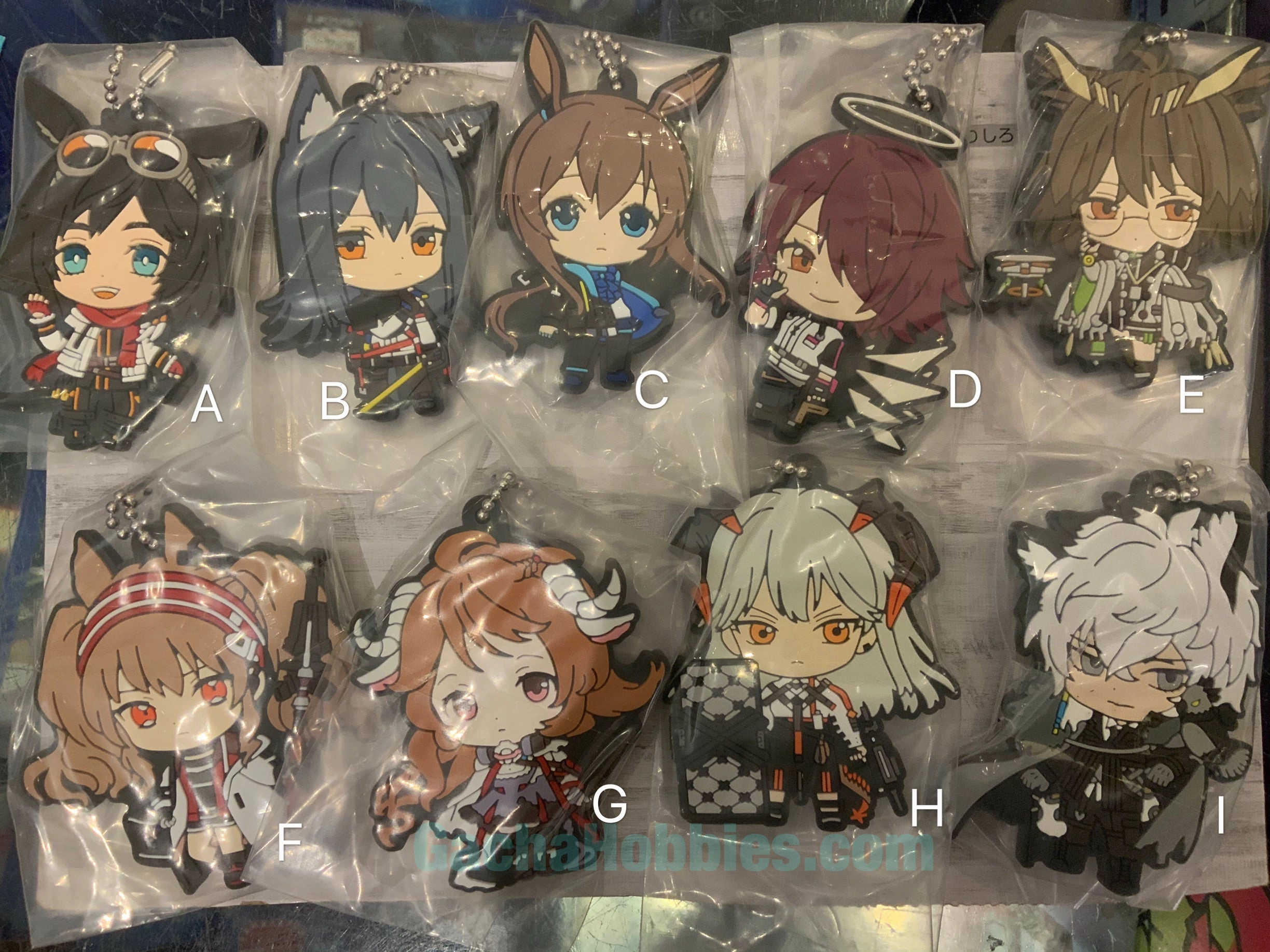 Arknights Character Rubber Keychain Vol.1 9 Pieces Set(In-stock) Premium Piece