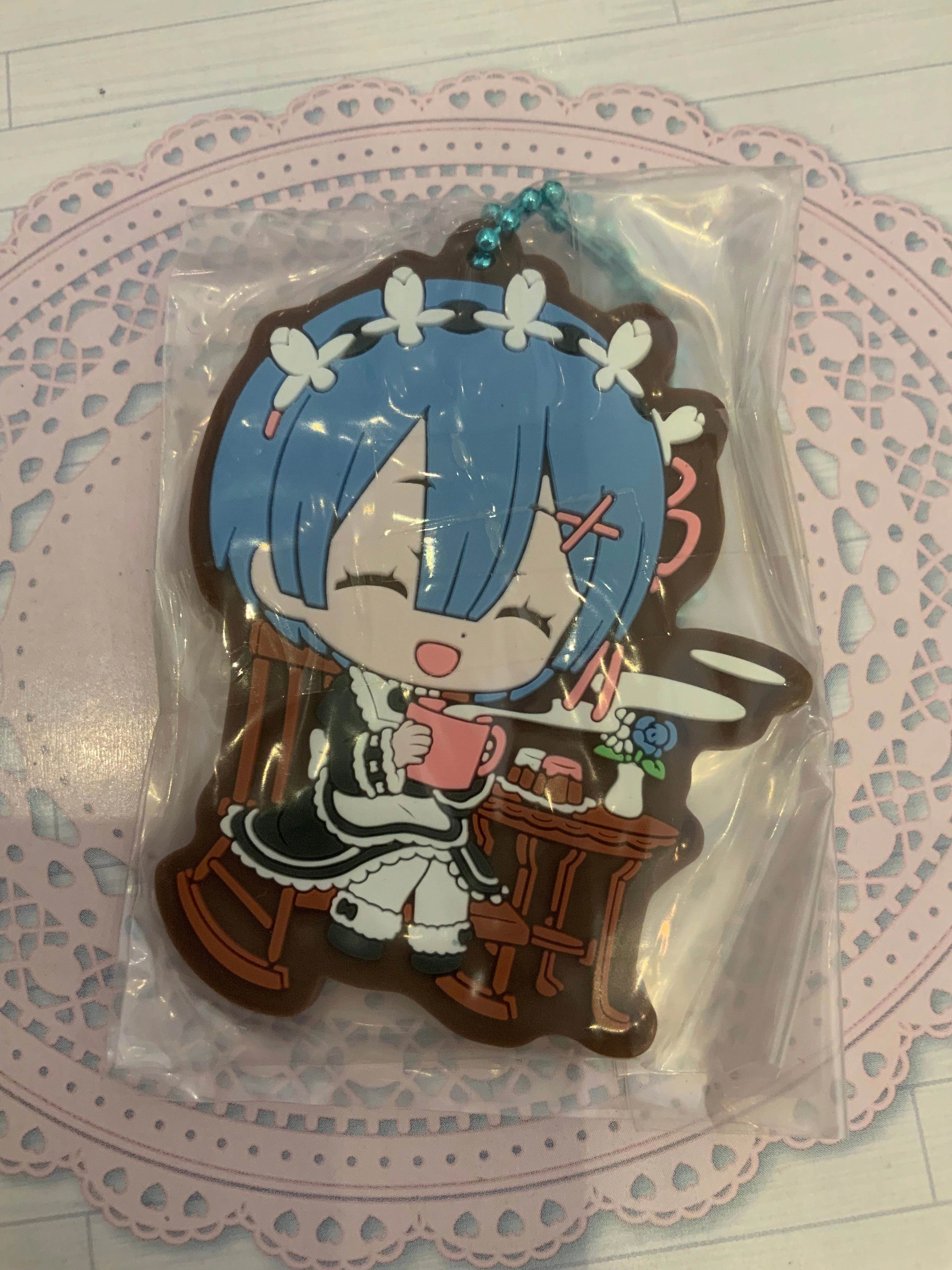 Re:Zero Life In a Different World From Zero Ram & Rem Summer Winter Rubber Keychain 4 Pieces Set (In-stock) Art Object