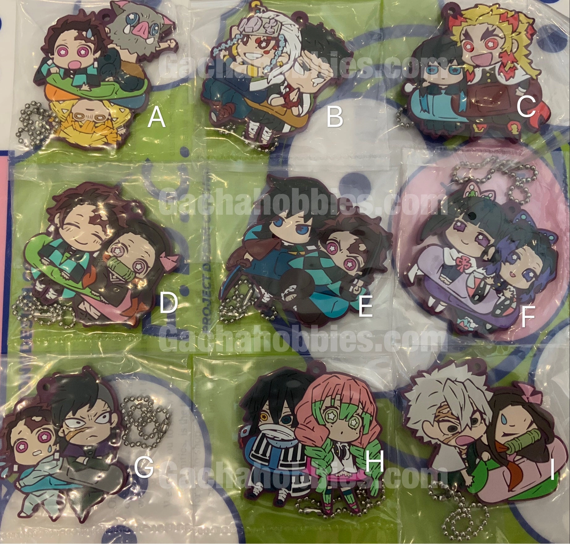 Kimetsu no Yaiba Demon Slayer Onemutan Rubber Keychain Vol.3 9 Pieces Set (In-stock) PVC Display Fantasy Merchandise