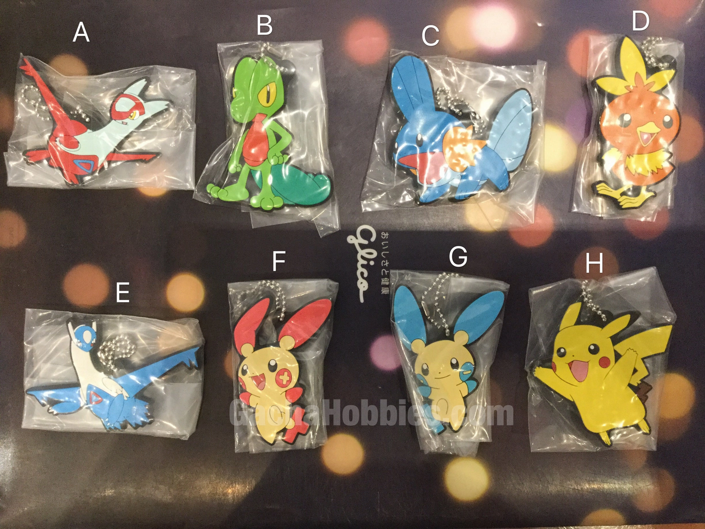 Variant Cover Superhero Showcase Gashapon Pokemon 3rd Gen Rubber Keychain Set (In Stock)