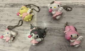 Game Merchandise PVC Unit Sanrio Characters Dreamy Angels Small Figure Keychain 5 Pieces Set (In-stock)