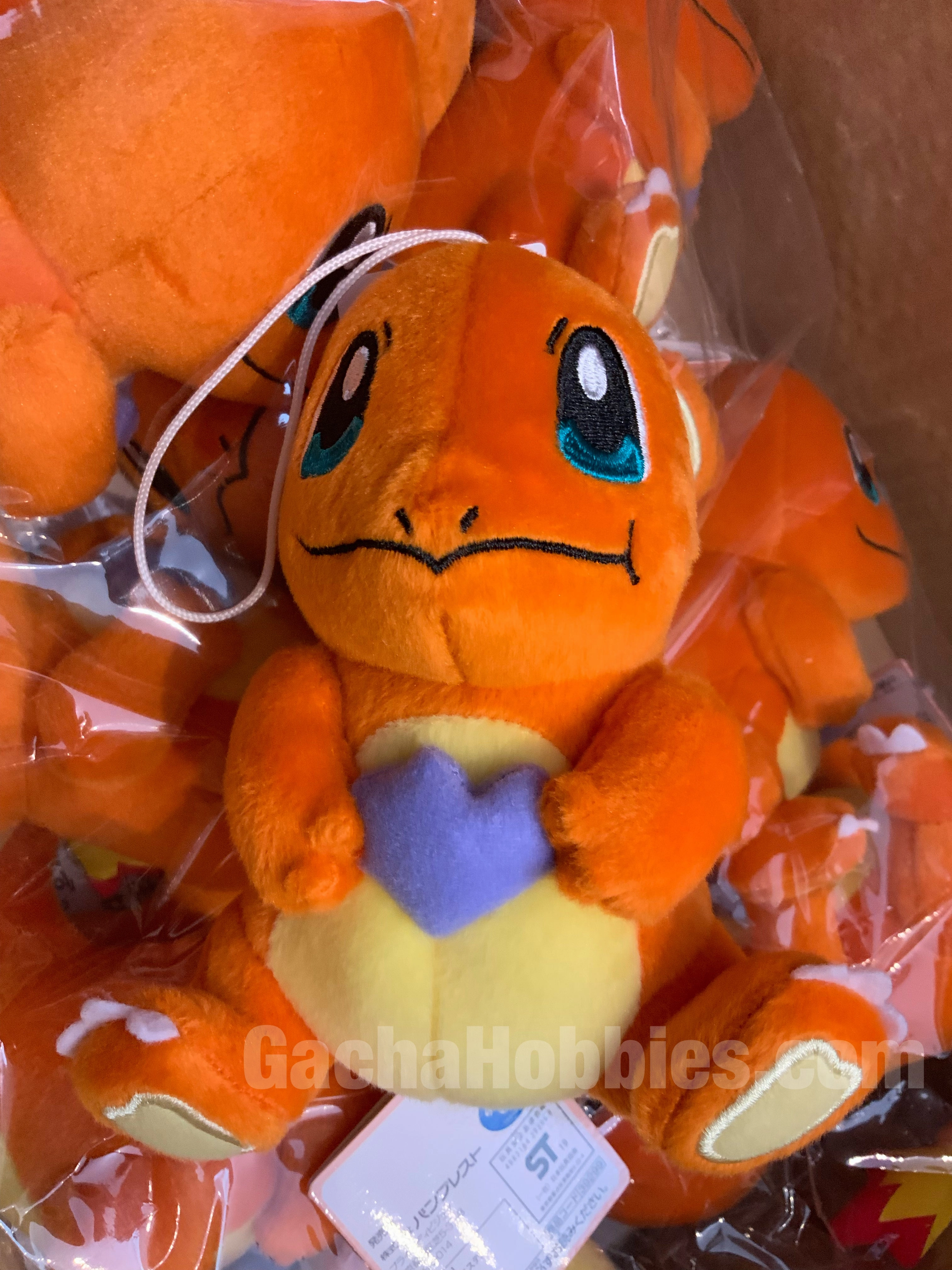 Pokemon Charmander with Purple Heart Plush (In-stock) Collectible Hobby Anime Display