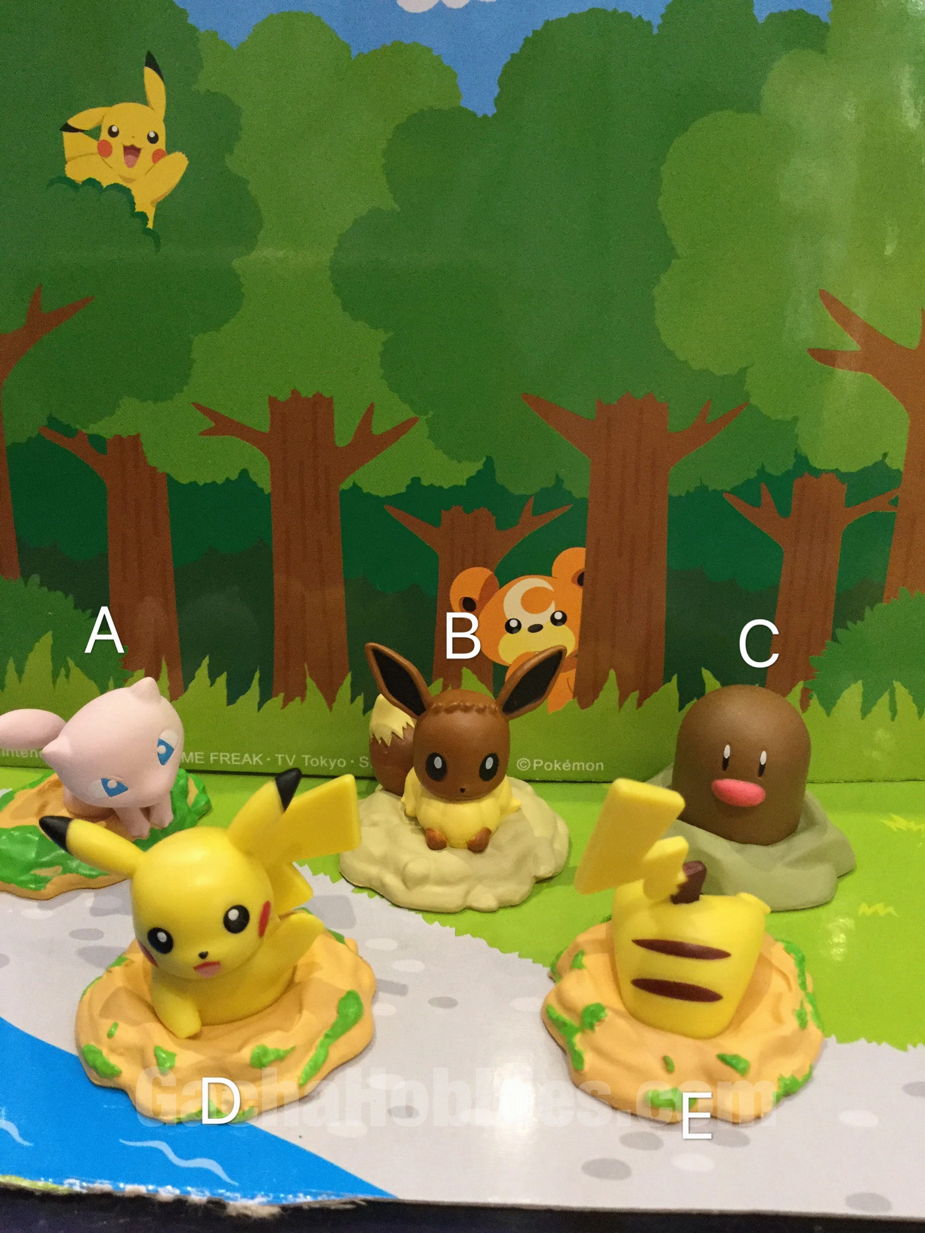 Decorative Accent Pokemon Mini Figures Mania 5pcs set (In-Stock)