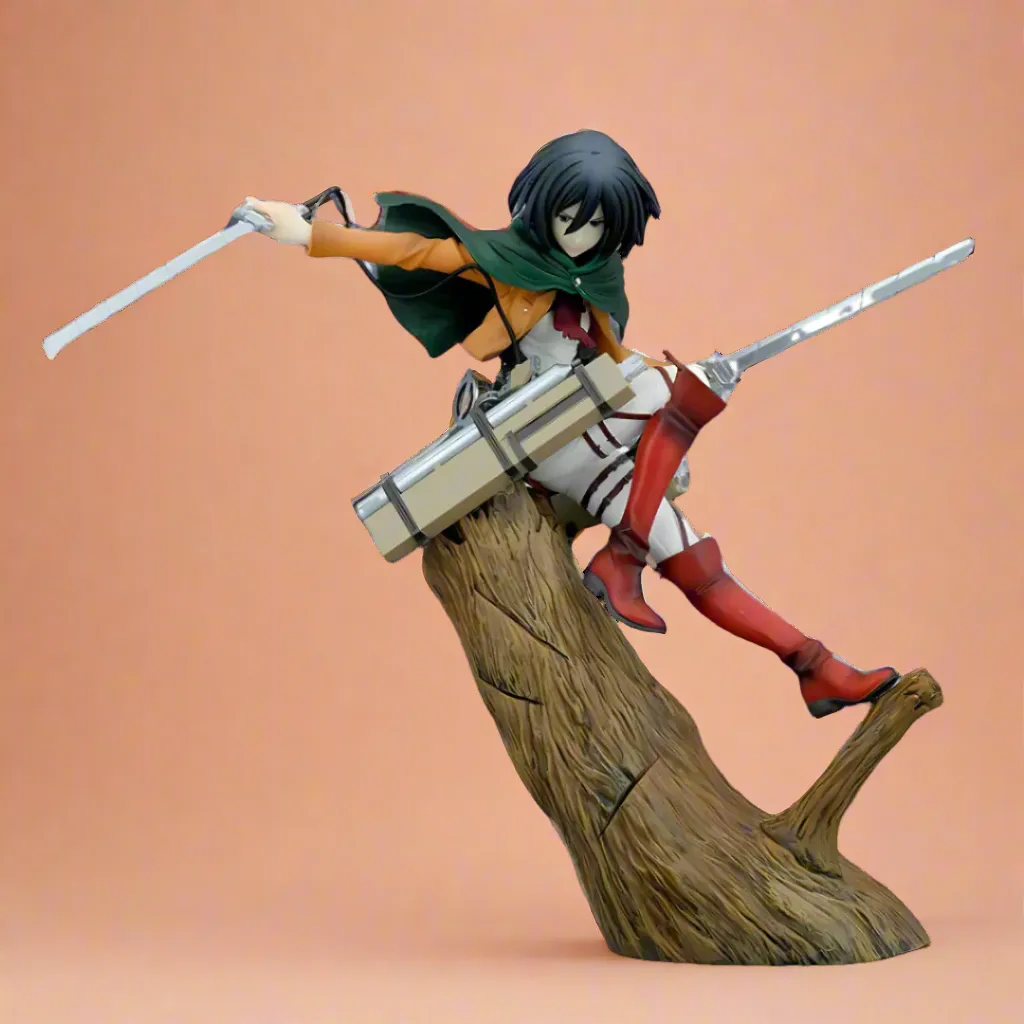 Collectible Merchandise Historical Leader Attack On Titans Anime Figure Blade of Freedom Mikasa Ackerman 35cm (14") PVC Statue