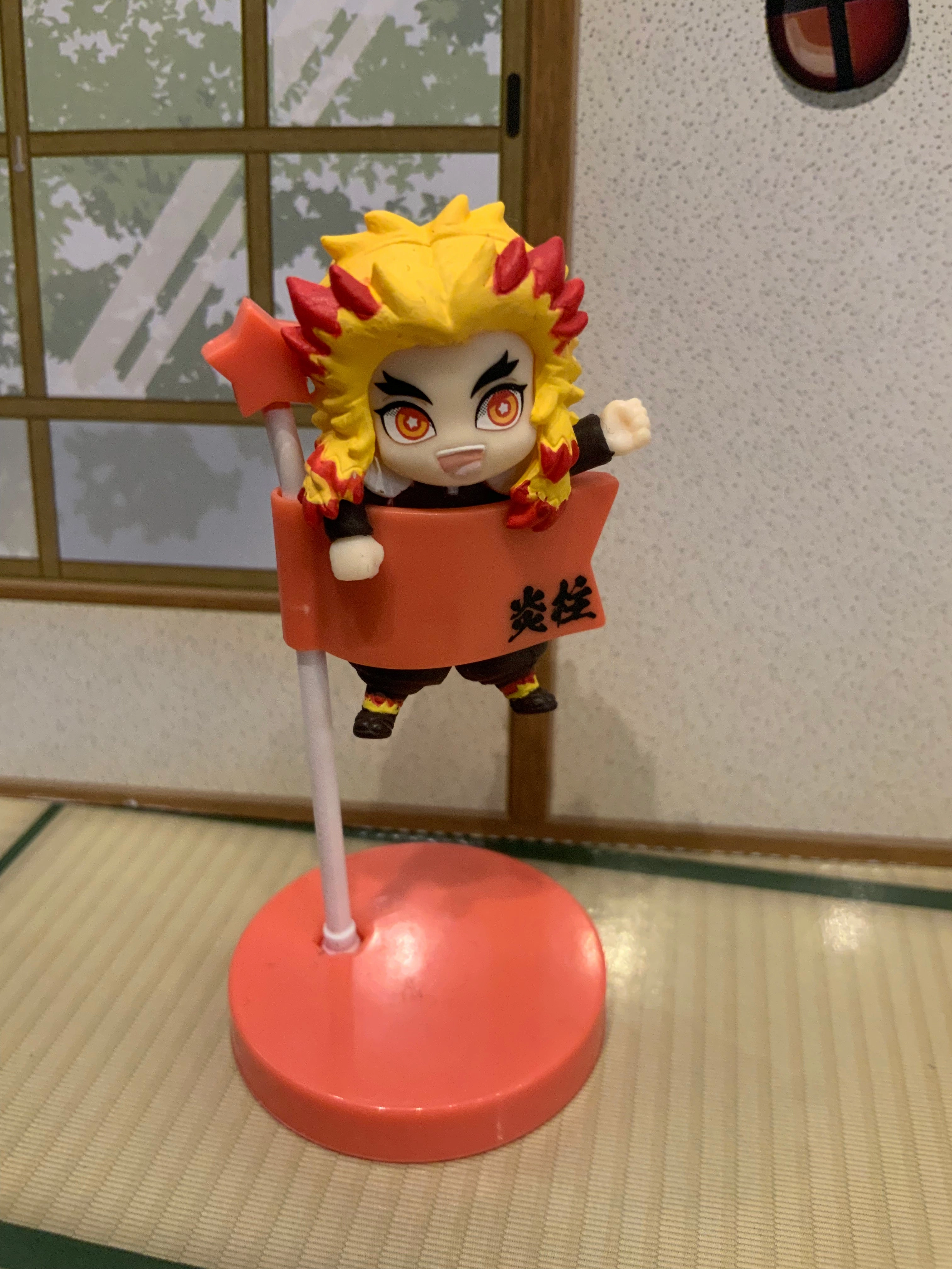 Kimetsu no Yaiba Demon Slayer Character Flag Figure 6 Pieces Set (In-stock) Chibi Unit Art Figure