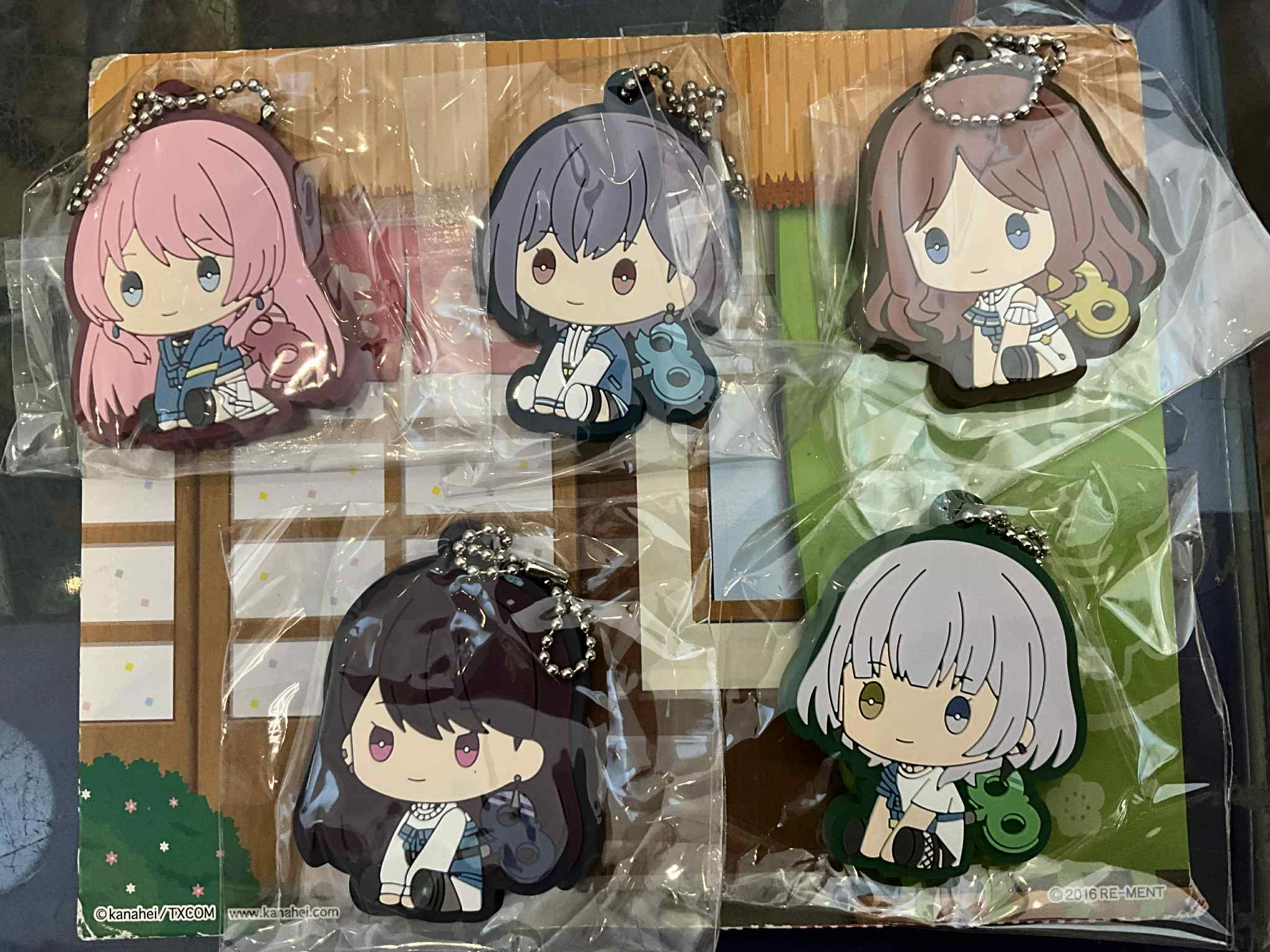 BanG Dream! It's MyGO!!!!! MyGo Character Rubber Keychain 5 Pieces Set (In-stock) Memory Keepsake Interactive Exhibit