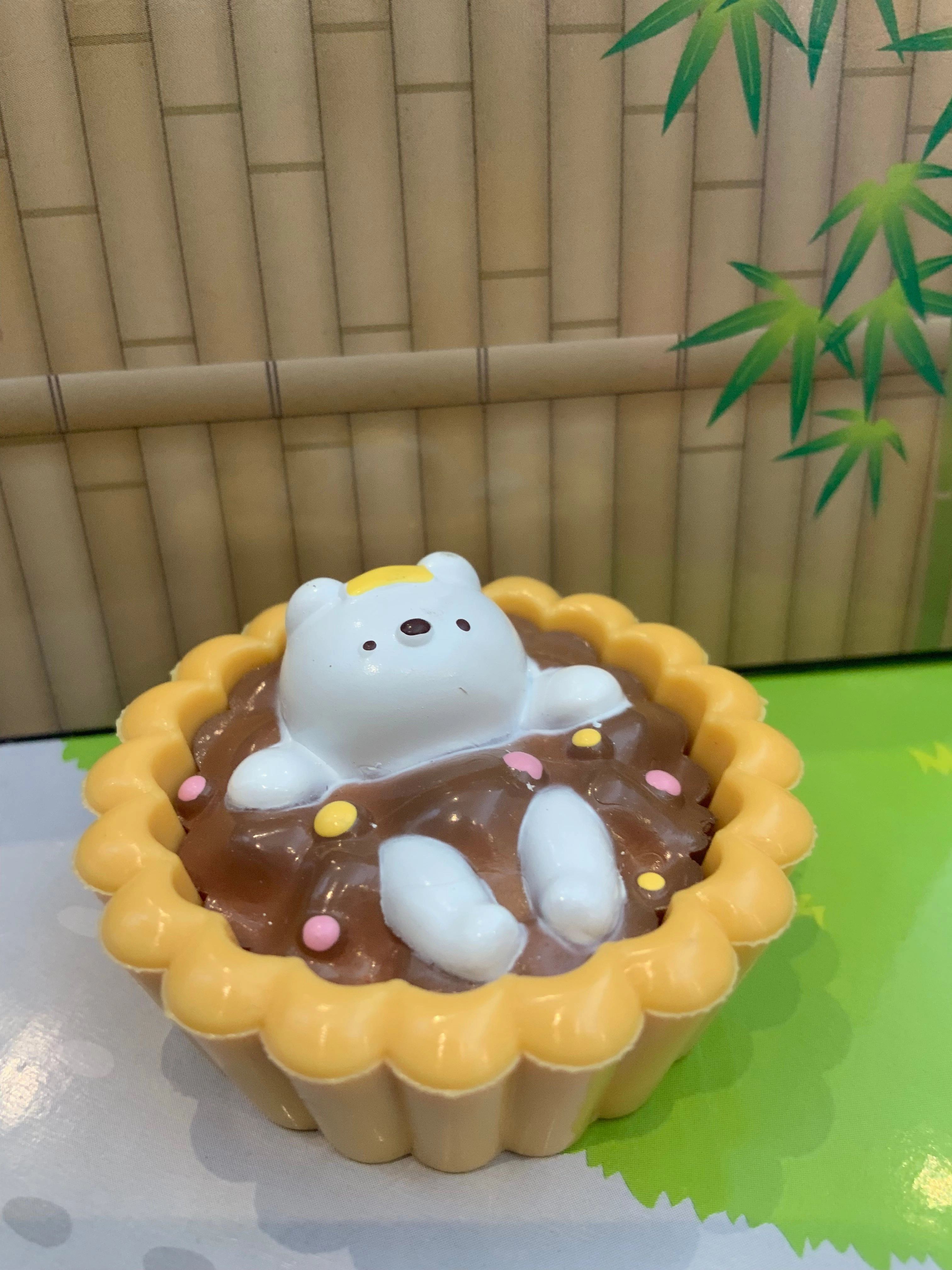 Bear and Frog Onsen Tart Figure 6 Pieces Set (In-stock) stress relief