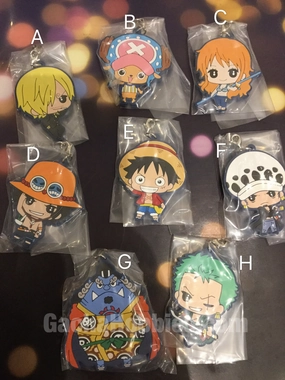 Pop Icon Collector's Album One Piece Rubber Keychain 8 Pieces Set (In-stock)