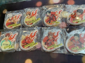 Burning Kabaddi Character Acrylic Keychain 8 Pieces Set (In-stock) Apartment Living Miniature Figure