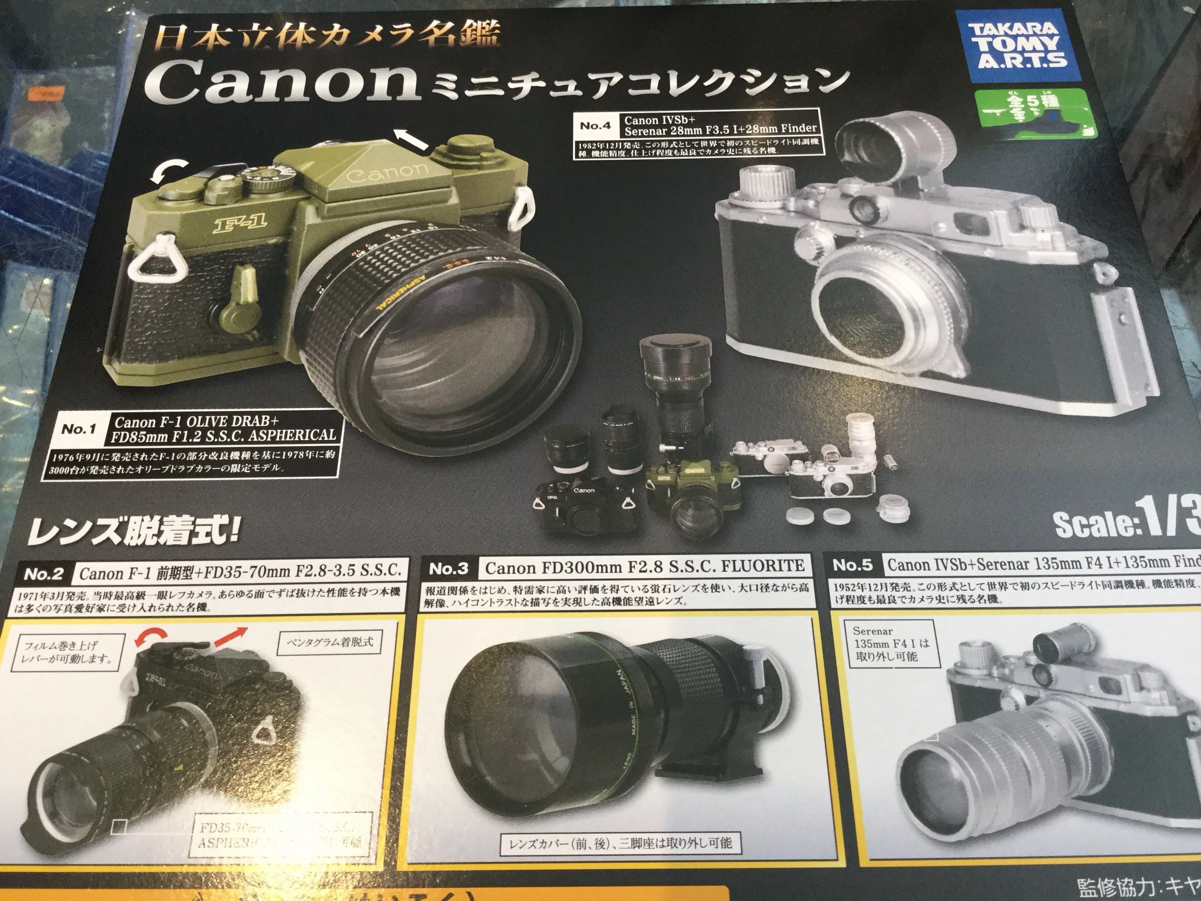 Canon Collection Display Model Set 5 Pieces (In-stock) Independent Artist Miniature Showcase