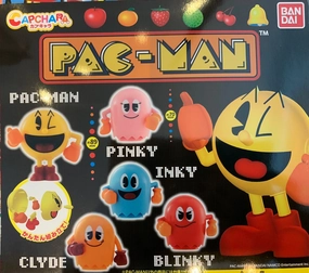 Superhero Sculpture Designer Object Capchara Pac-Man Big Head Figure 5 Pieces Set (In-stock)