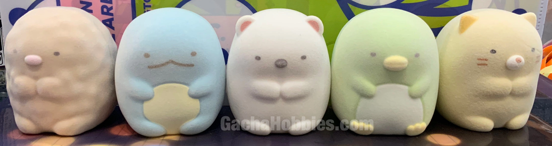 Capchara Sumikko Gurashi Furry Texture Figure 5 Pieces Set (In-stock) Anime Item