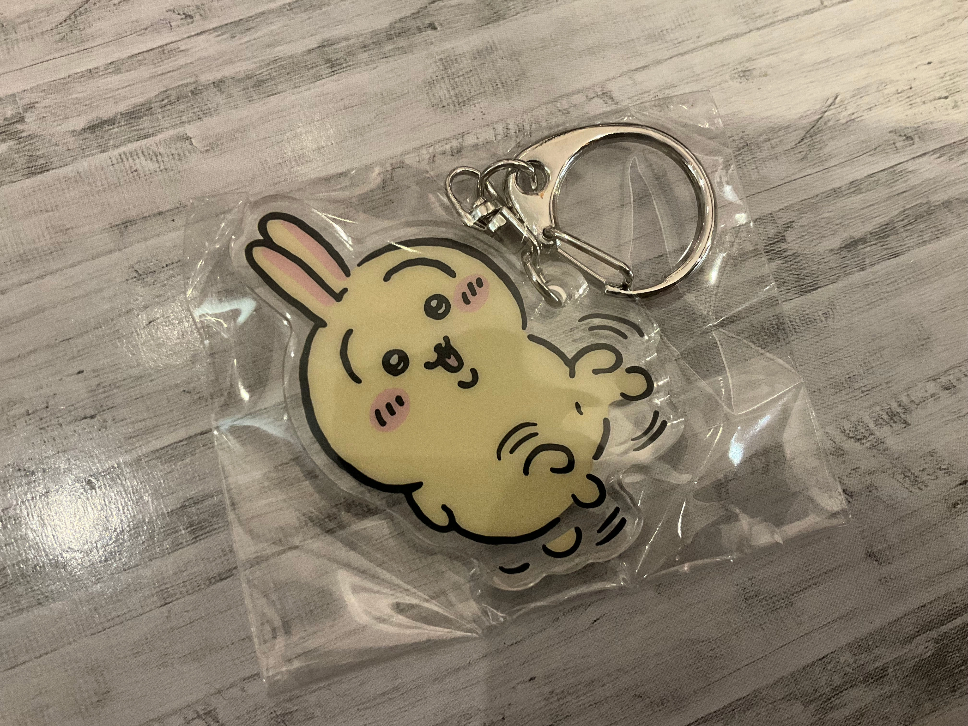 Crypto Art Epoxy Resin Chiikawa and Friends Colorful Acrylic Keychain 7 Pieces Set (In-stock)