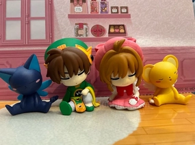Cardcaptor Sakura Characters Sleeping on Shoulder Figure 4 Pieces Set (In-stock) Miniature Toy