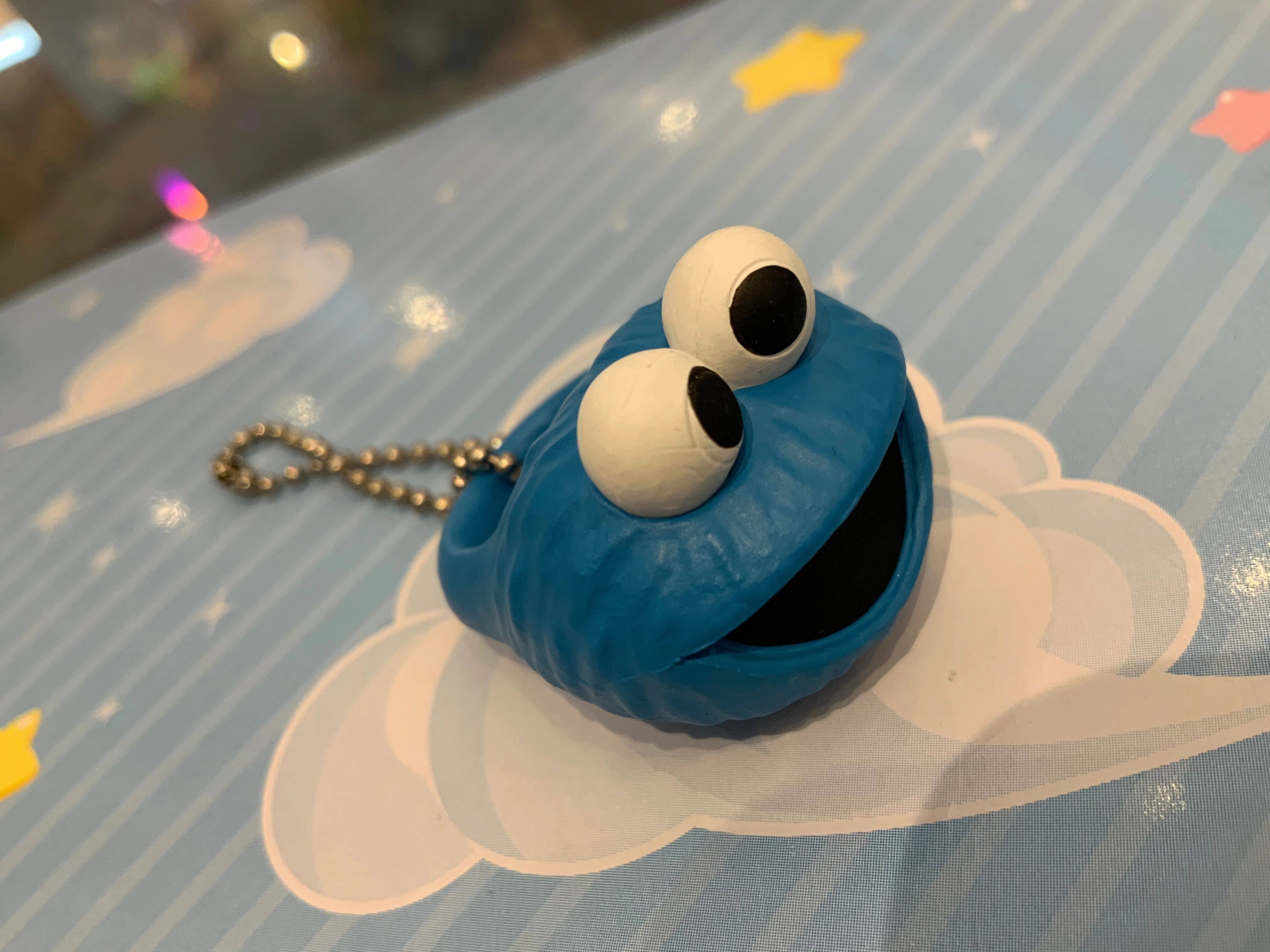 Emerging Brand Digital Sculpt Sesame Street Characters Ring Keychain 5 Pieces Set (In-stock)