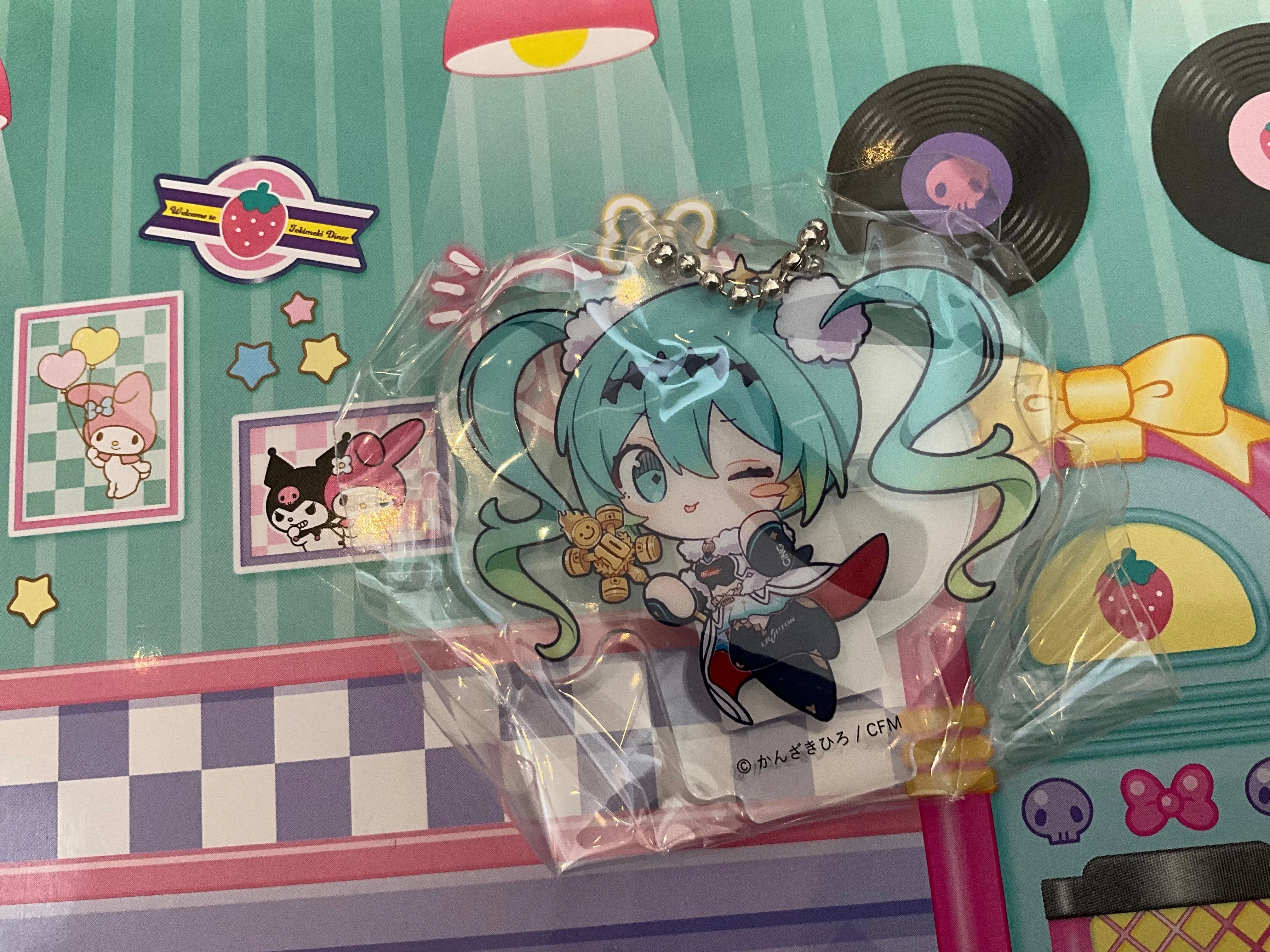 Chibi Display Established Maker Hatsune Miku Racing Miku Mini Acrylic Stand Vol.2 7 Pieces Set (In-stock)
