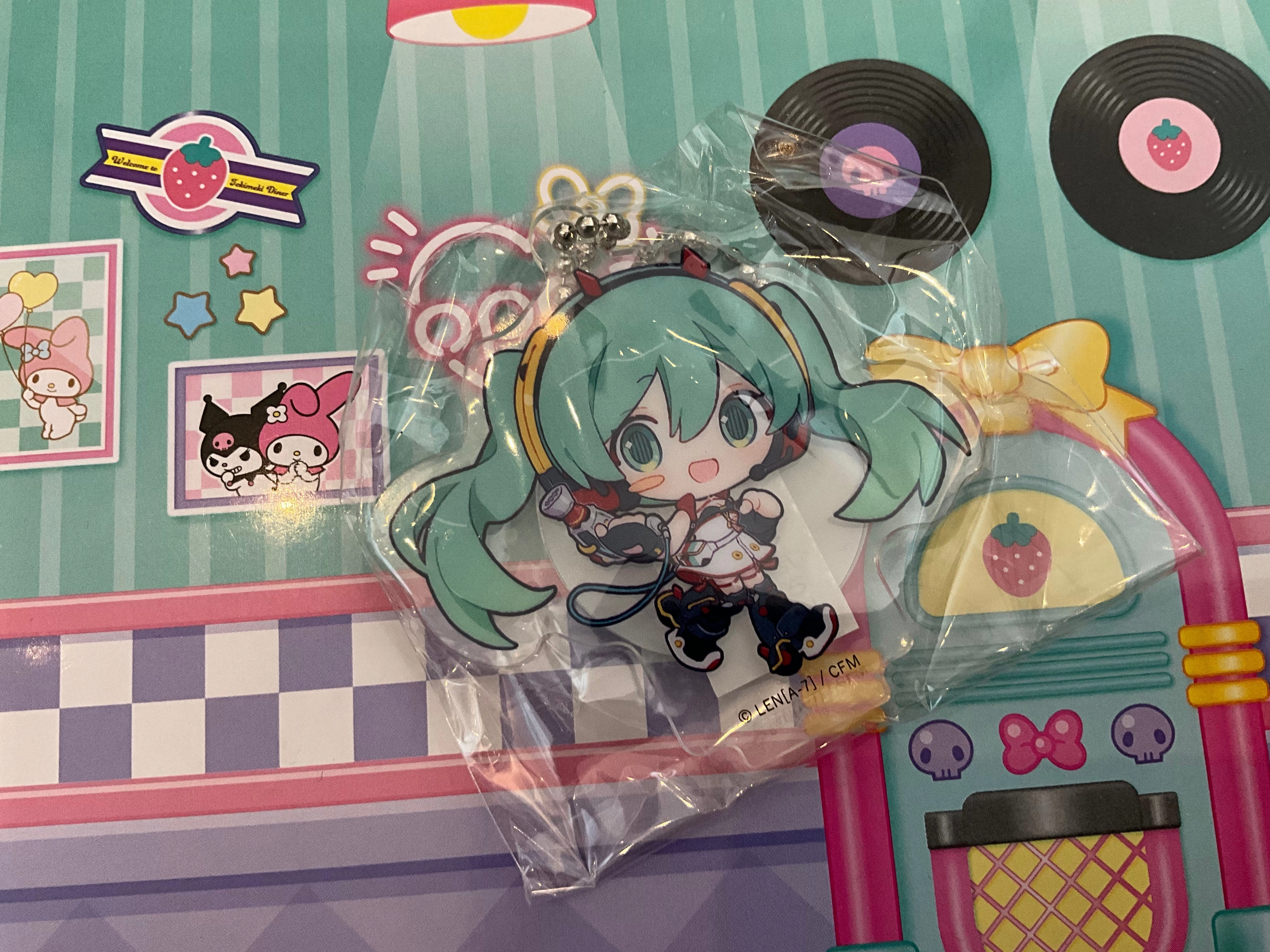 Kitchen Decor Hatsune Miku Racing Miku Mini Acrylic Stand Vol.2 7 Pieces Set (In-stock)