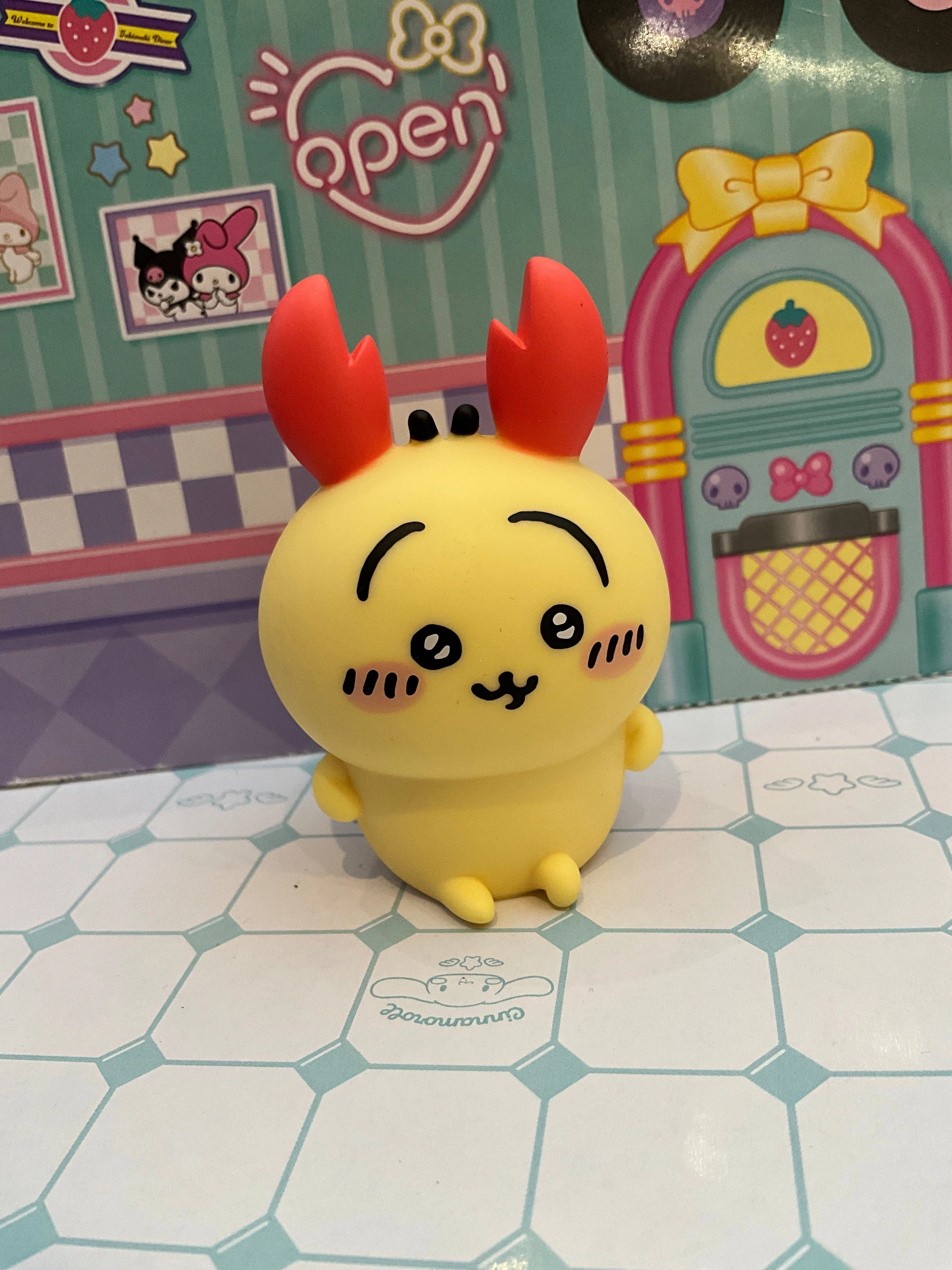 Painted Model Modular Design Chiikawa and Friends Crab Headband Vinyl Figure 6 Pieces Set (In-stock)