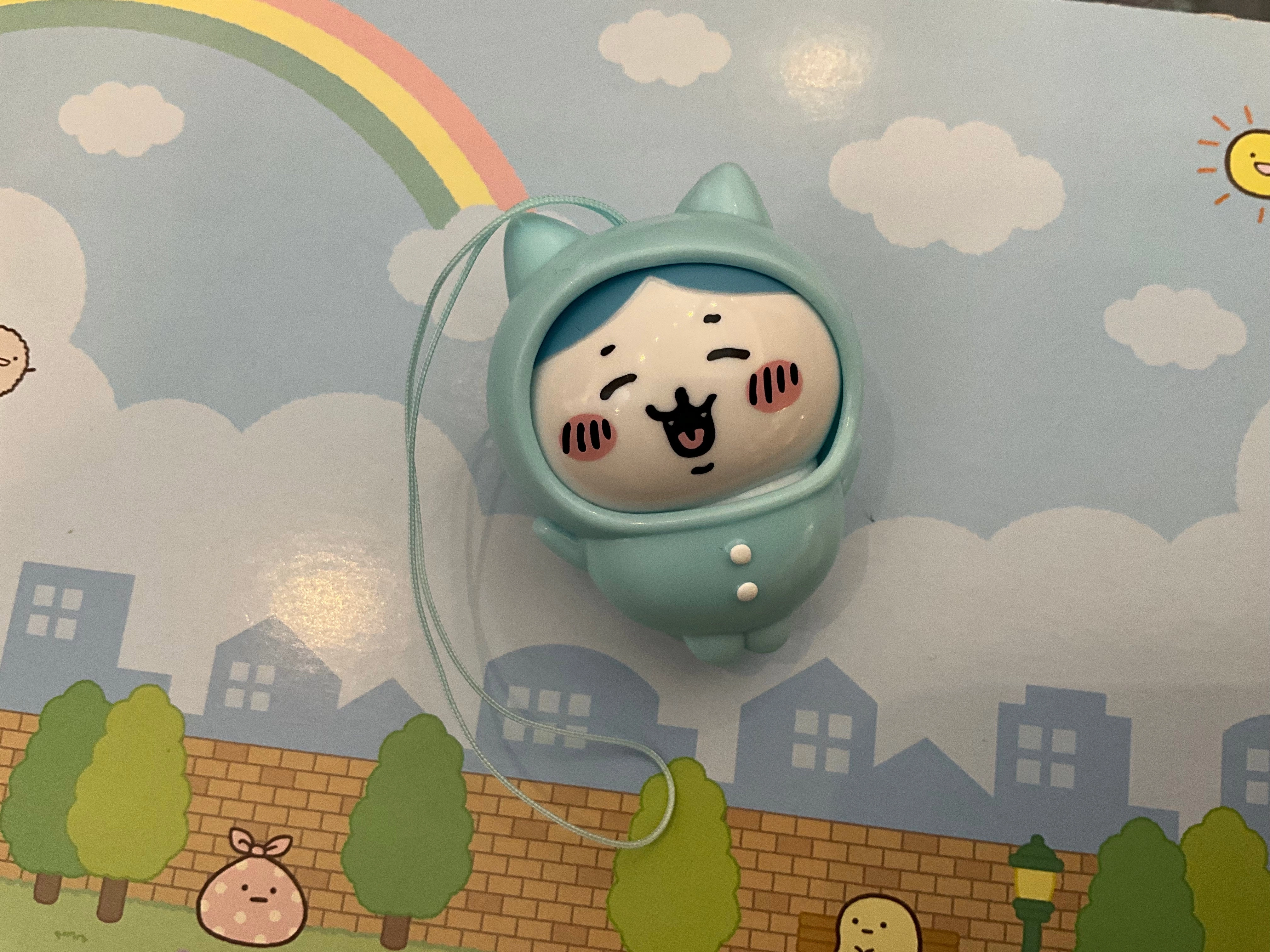 Chibi Collectible Retro Game Chiikawa and Friends Pajama Party Figure Keychain 4 Pieces Set (In-stock)