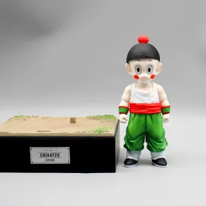 app connected Dragon Ball Anime Figure Unbreakable Duo Tien & Chiaotzu PVC Gift Statue