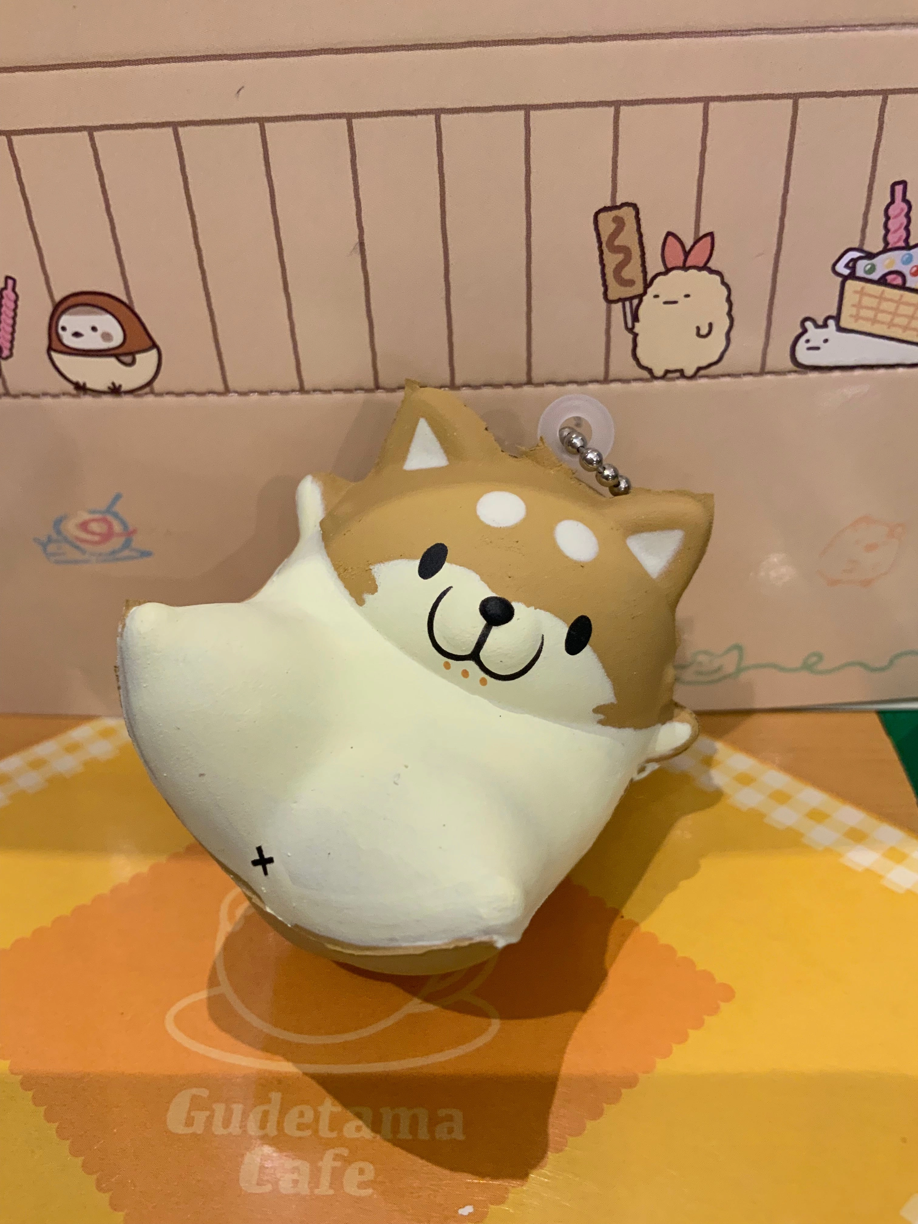 Chubby Cat Chubby Shiba Extreme Quick Rising Squishy Keychain 6 Pieces Set (In-stock) Domestic Pet