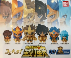 Colle Chara Saint Seiya Character Figure Vol.2 6 Pieces Set (In-stock) Shelf Display