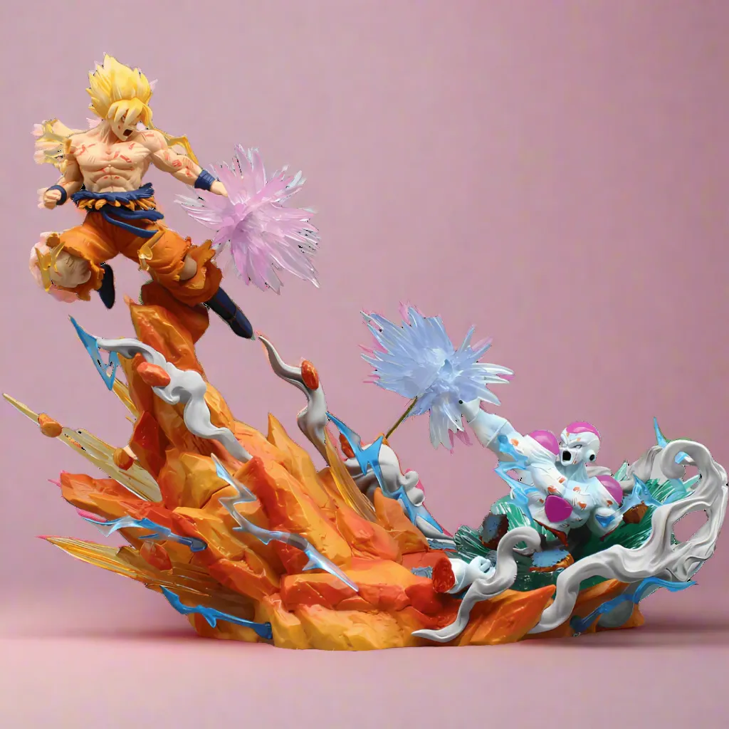 Dragon Ball Anime Figure Clash of Titans Goku vs. Frieza 20cm (8") PVC Statue Luxury Gift