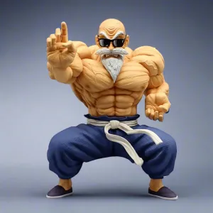 Vinyl Figure Dragon Ball Anime Figure Muscle Master Roshi 23cm (9") PVC Statue