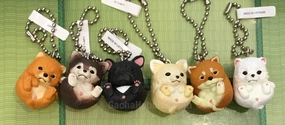 Manmaru Animal Shiba Inu Dog Figure Keychain 6 Pieces Set (In-stock) Rustic style Fairytale Character