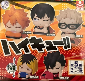 Gift Idea Haikyuu Character Sleeping Mini Figure Vol.1 5 Pieces Set (In-stock)