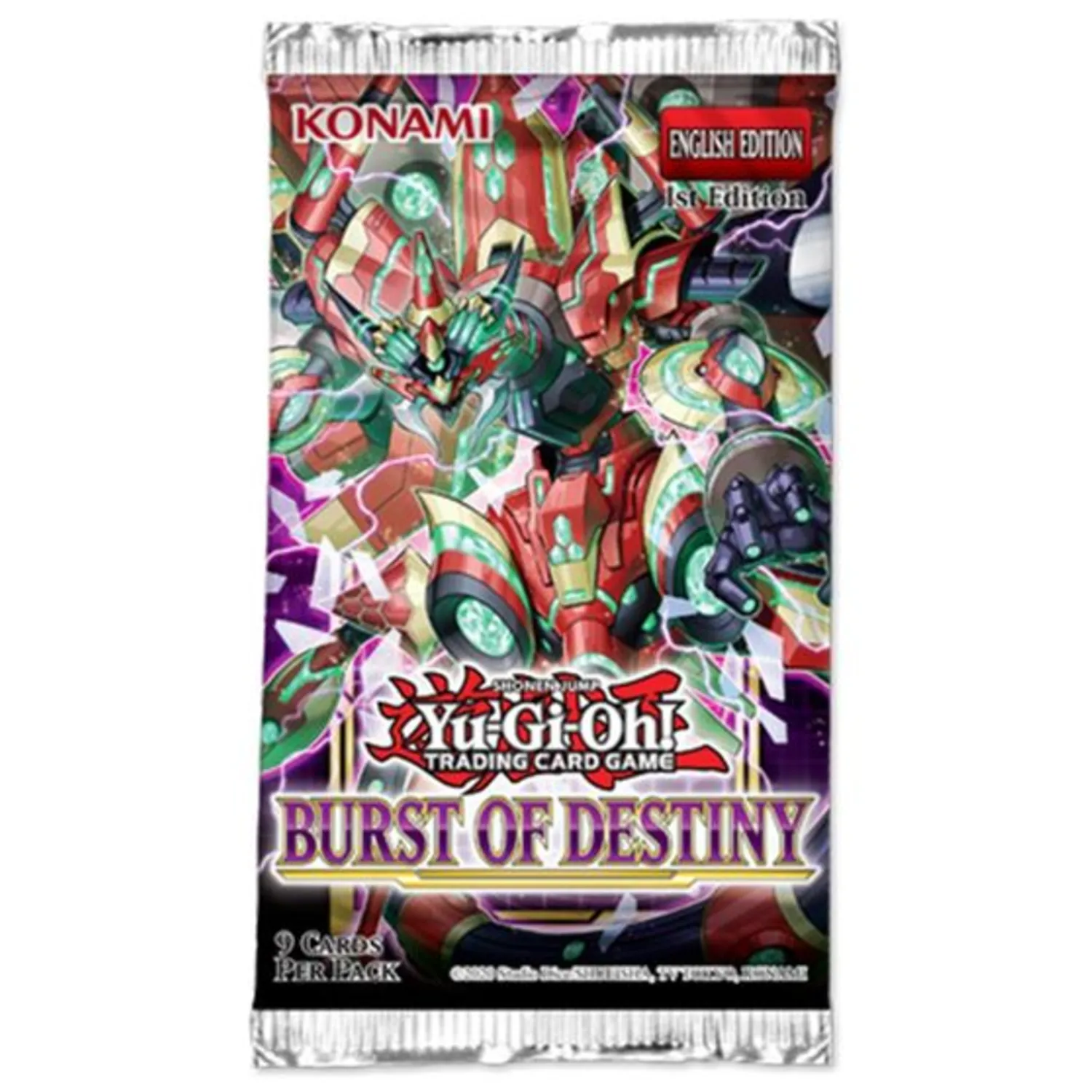 YGO Burst of Destiny Booster Pack Secret Miniature Box Limited Drop Release