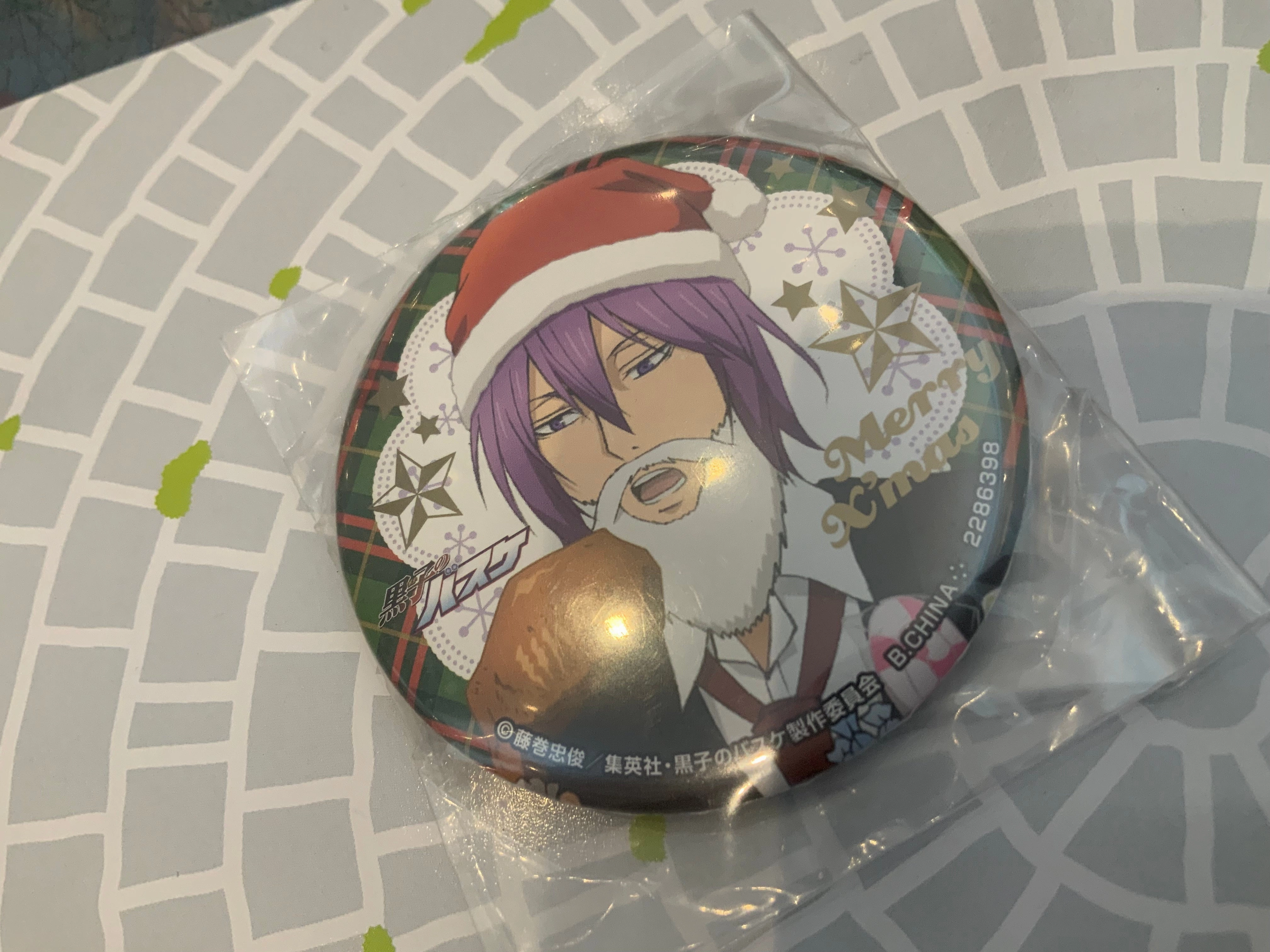 Kuroko no Basketball Christmas Time Badge Pin 8 Pieces Set (In-stock) Garden Ornament Digital Art