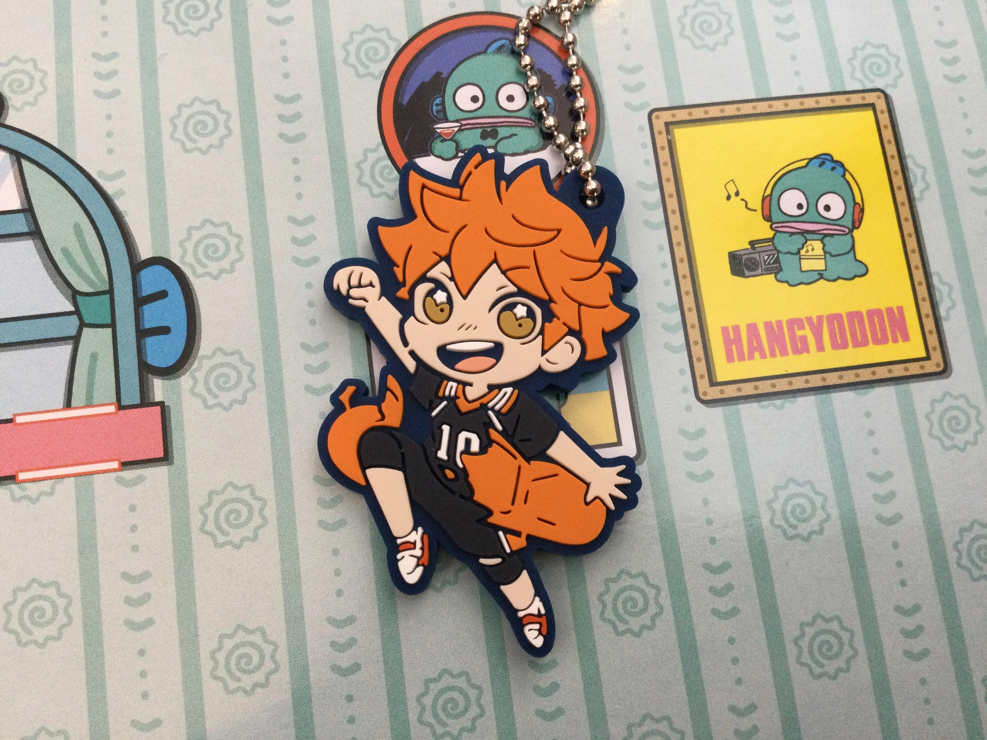 Studio Ghibli Bird Sculpture Haikyuu Characters Rubber Keychain 8 Pieces Set (In-stock)