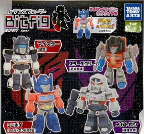 Race Car Driver BitFig Transformer Character Mini Figure Vol.1 4 Pieces Set (In-stock)