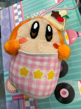 Tornado Twist Ballroom Dress FuRyu Hoshi no Kirby Waddle Dee Ice Cream Cup Small Plush Keychain (In-stock)
