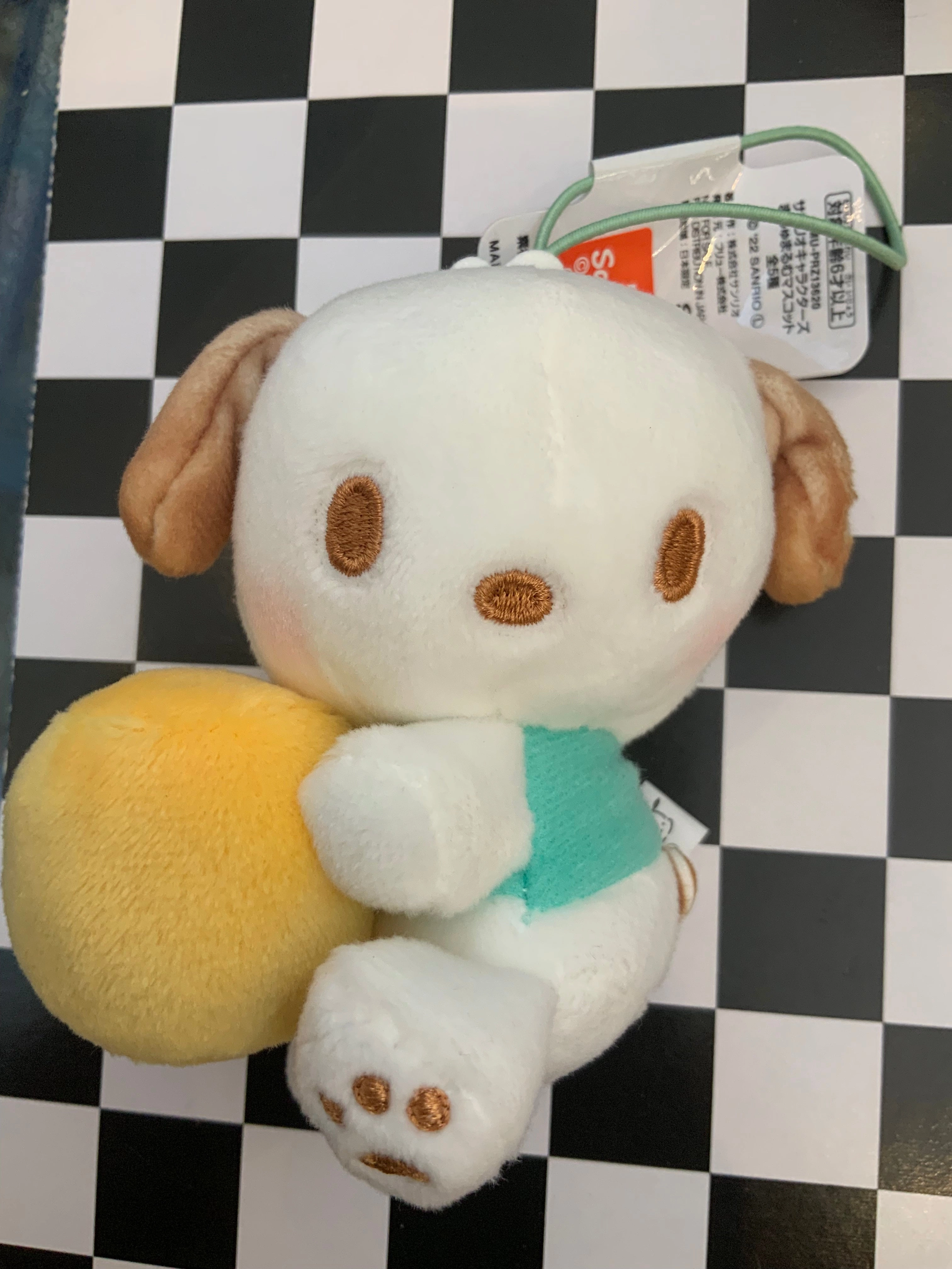 Imitation Designer Group Set Sanrio Characters Pochacco Baked Bread Small Plush Keychain (In-stock)