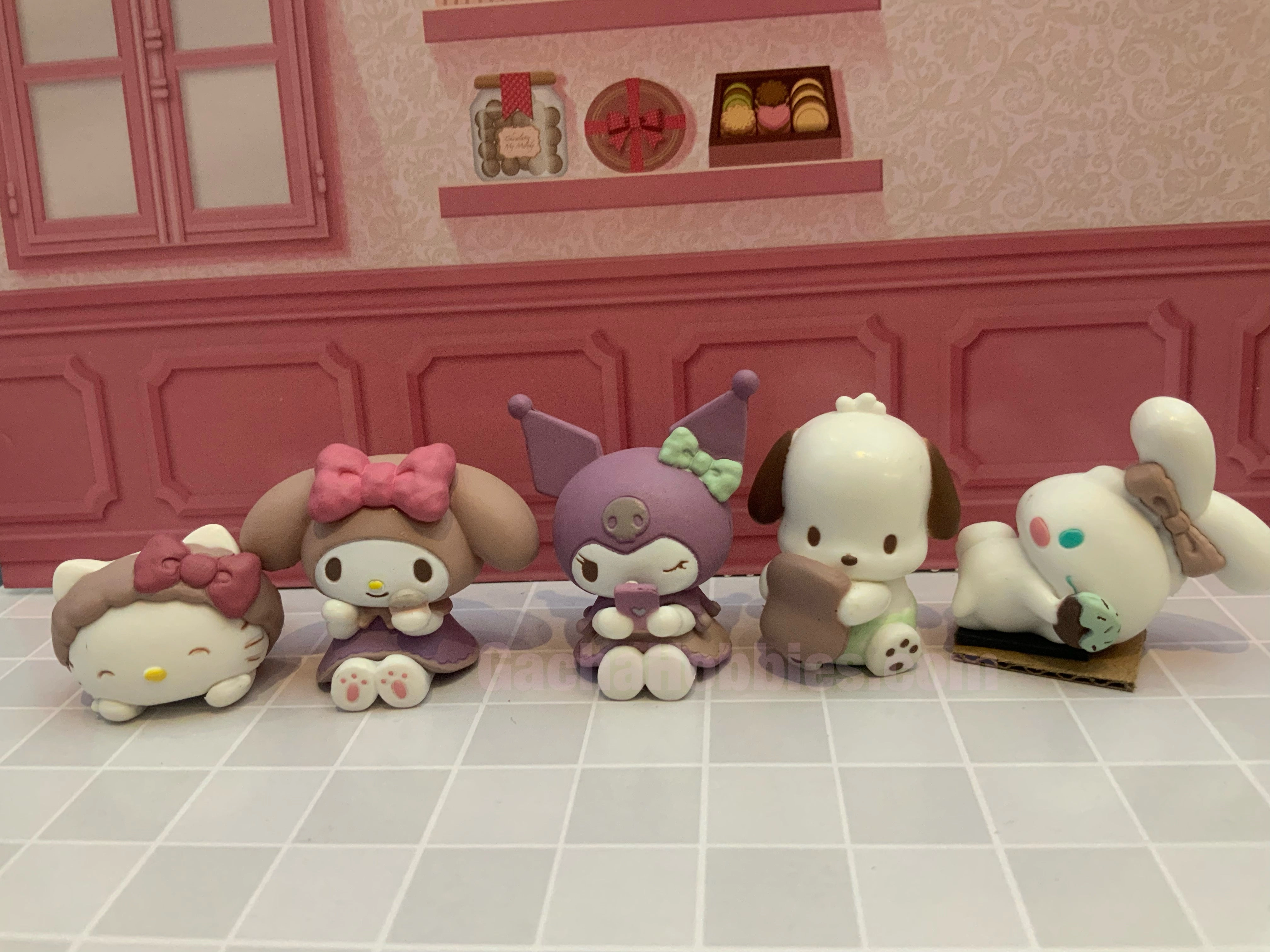 Sanrio Characters Pajama Party Mini Figure 5 Pieces Set (In-stock) Artisanal Product