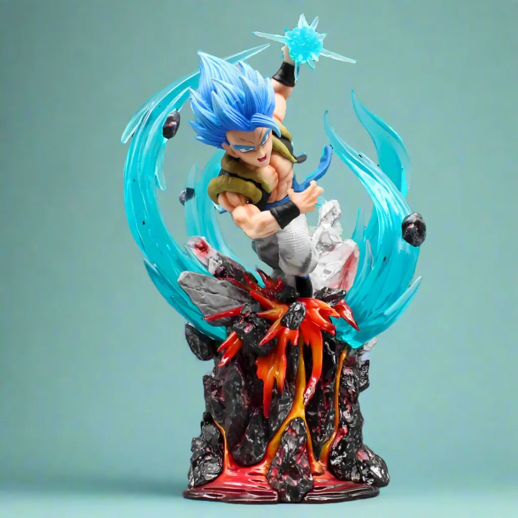 Collectors Item Premium Piece Dragon Ball Anime Figure Azure Strike Gogeta 19cm (7") PVC Statue