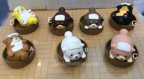 Shiba Inu Bathing Figure Set 8 Pieces (In-stock) Pre Columbian Gaming Sculpture