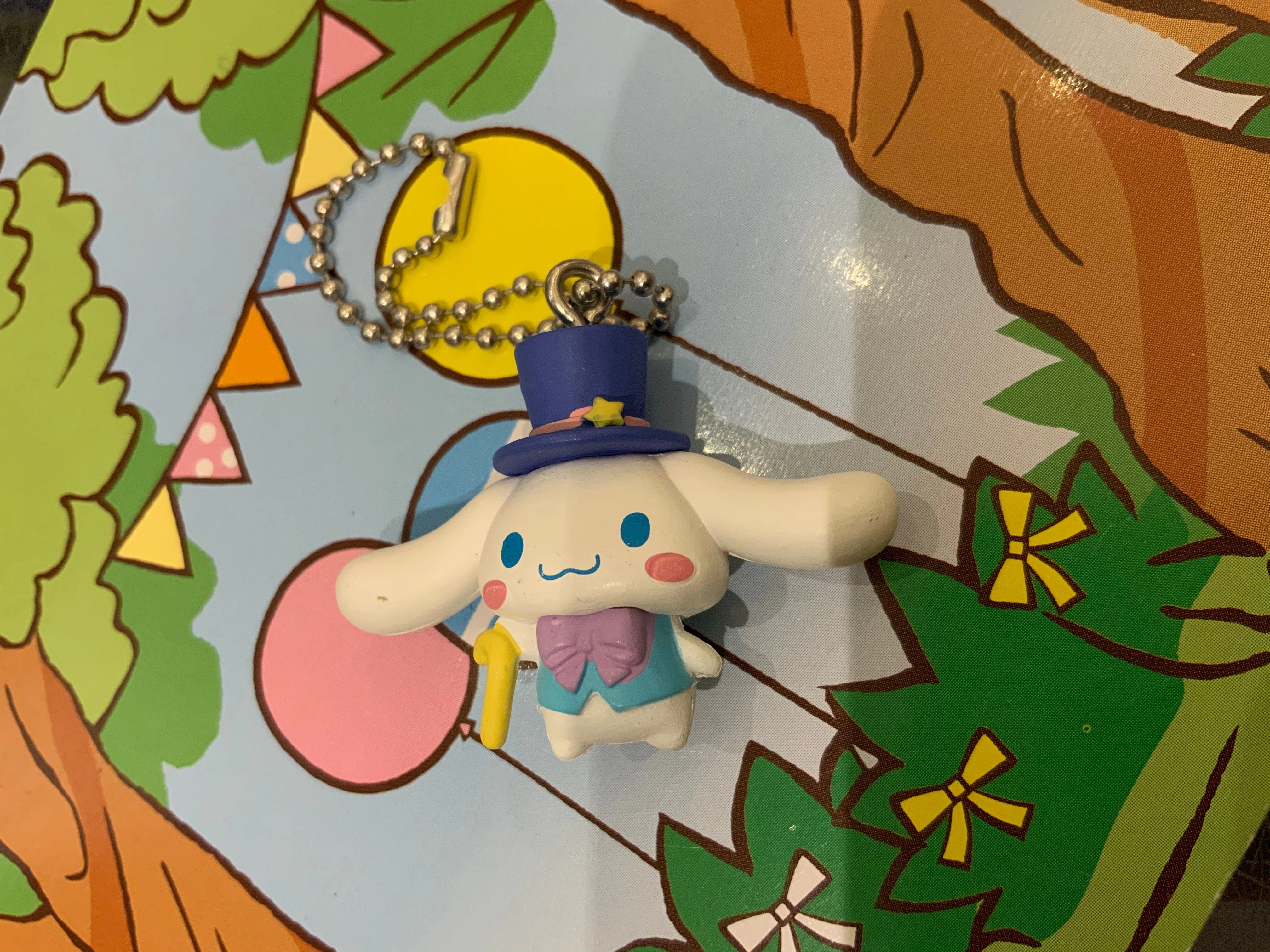 Rare Edition Art Toy Sanrio Cinnamoroll Circus Figure Keychain 5 Pieces Set (In-stock)