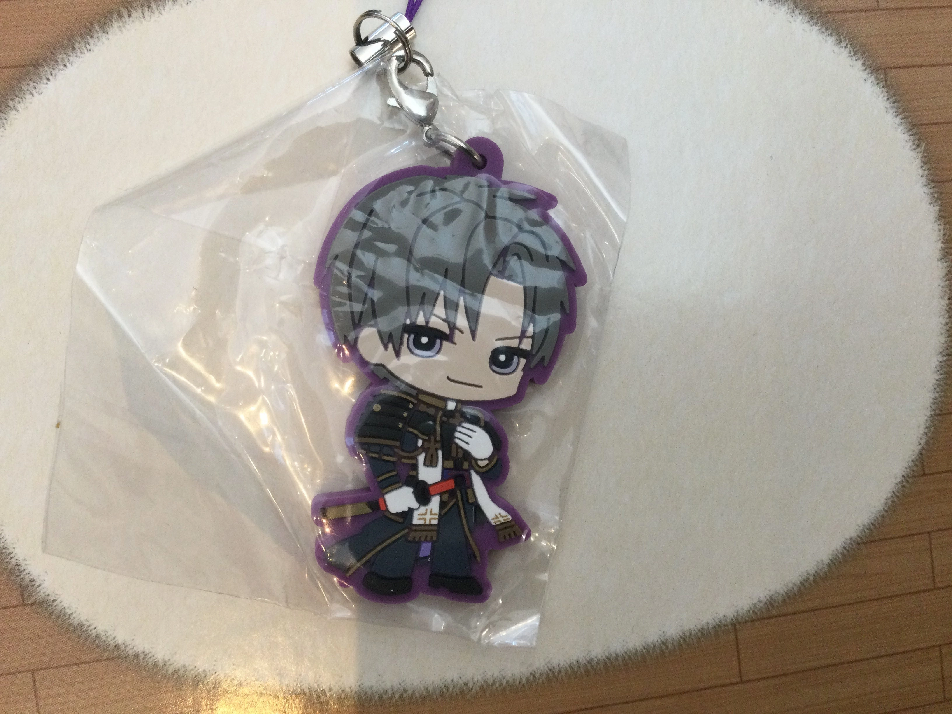 Blue Ribbon Train Model Touken Ranbu Kiwame Rubber Character Keychain Vol.4 7 Pieces Set (In-stock)